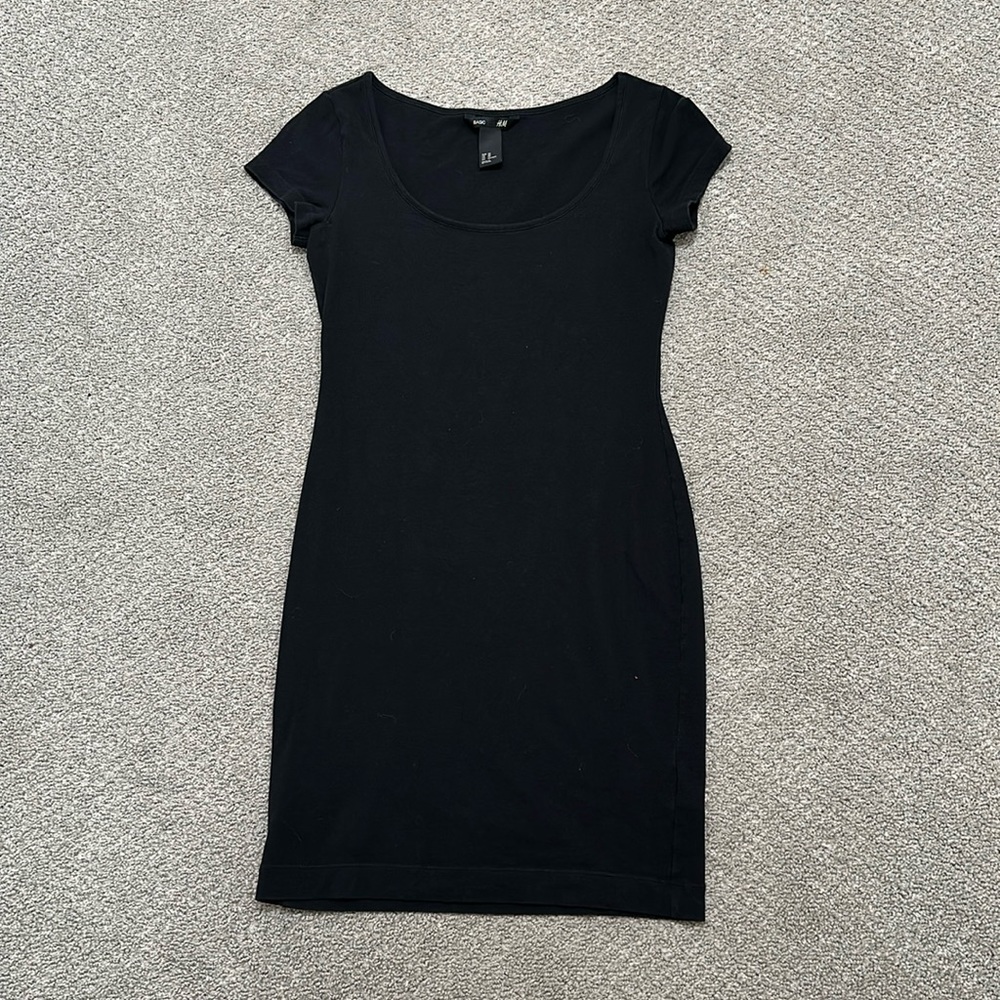 Black t-shirt dress